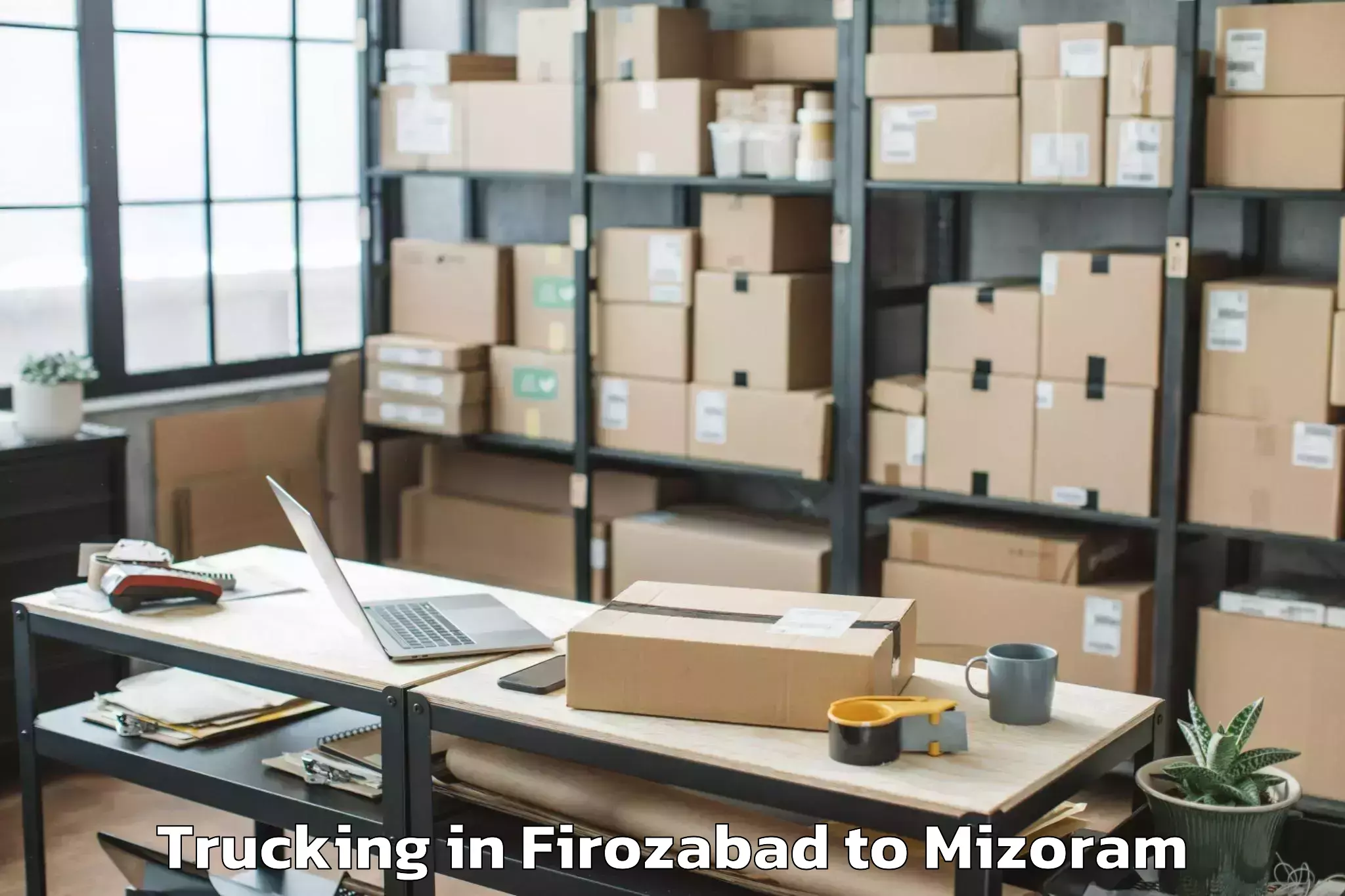 Book Firozabad to N Thingdawl Trucking Online